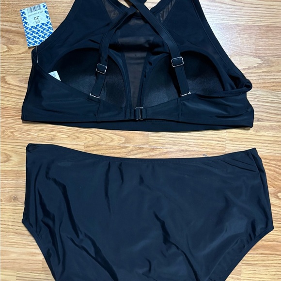 Black Women's Swim Set size 20 - Picture 3 of 3